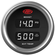 Dual Digital Gauge Boost 0-30psi Exhaust Temp  0°-900° Trax