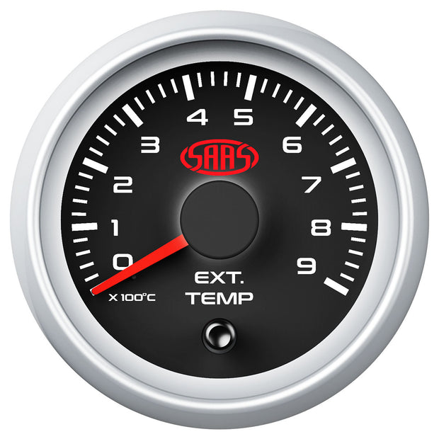Exhaust Temp Gauge 0°-900° 52mm Black Muscle Series 2