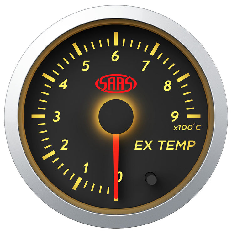 Exhaust Temperature Gauge 0°-900° 52 mm Black Street Series