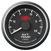 Exhaust Temp Gauge 300°-1300° 52mm Black Muscle Series