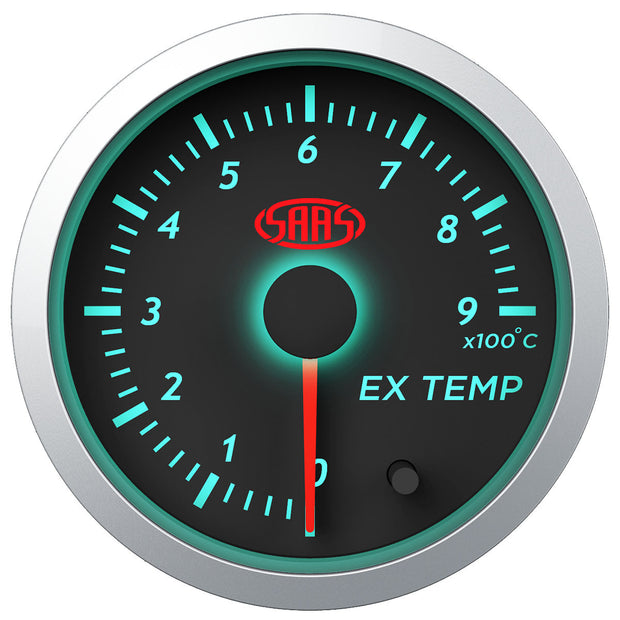 Exhaust Temperature Gauge 0°-900° 52 mm Black Street Series