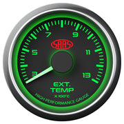 Exhaust Temp Gauge 300°-1300° 52mm Black Muscle Series