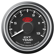 Exhaust Temp Gauge 300°-1300° 52mm Black Muscle Series