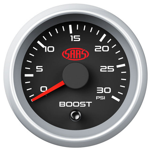 Boost Gauge Diesel 0-30psi 52mm Black Muscle Series 2