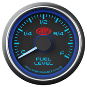 Fuel Level Gauge 52mm Black Muscle Series