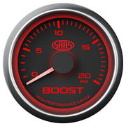 Boost Gauge Diesel 0-20psi 52mm Black Muscle Series