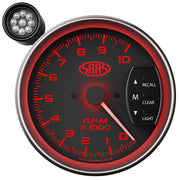 Tachometer 0-10k Shiftlite 5" Black Muscle Series