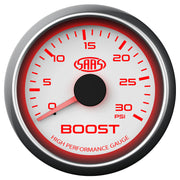 Boost Gauge Diesel 0-30psi 52mm White Muscle Series