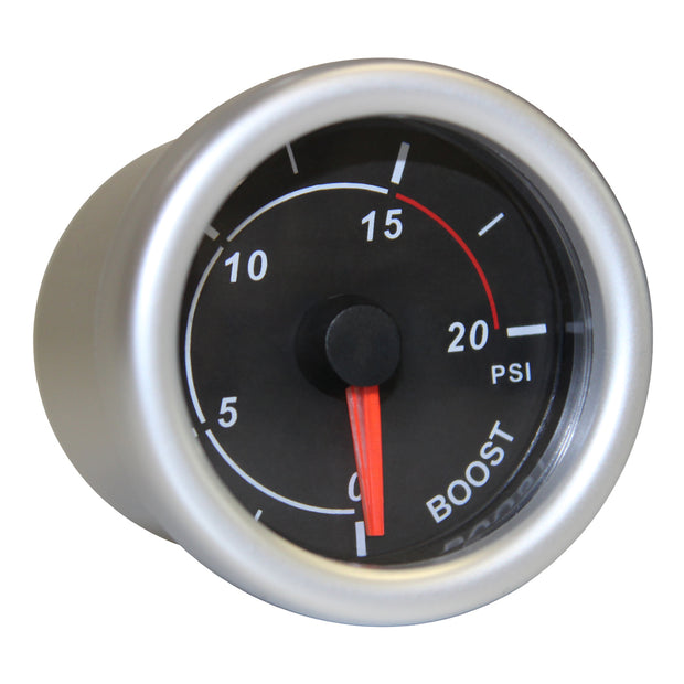 Boost Gauge Diesel 0-20psi 52mm Black Autoline