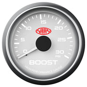 Boost Gauge Diesel 0-30psi 52mm White Muscle Series