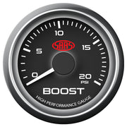 Boost Gauge Diesel 0-20psi 52mm Black Muscle Series