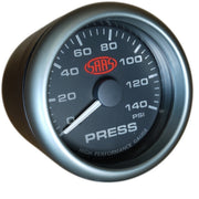 Oil Pressure Gauge 0-140psi 2 5/8" Black Muscle Series