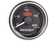 Boost Gauge Diesel 0-20psi 52mm Black Muscle Series