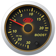 Boost Gauge 30inHg-20psi 52mm Black Street Series