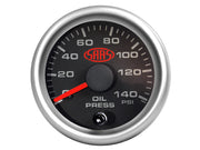 Oil Press Gauge 0-140psi 52mm Black Muscle Series 2