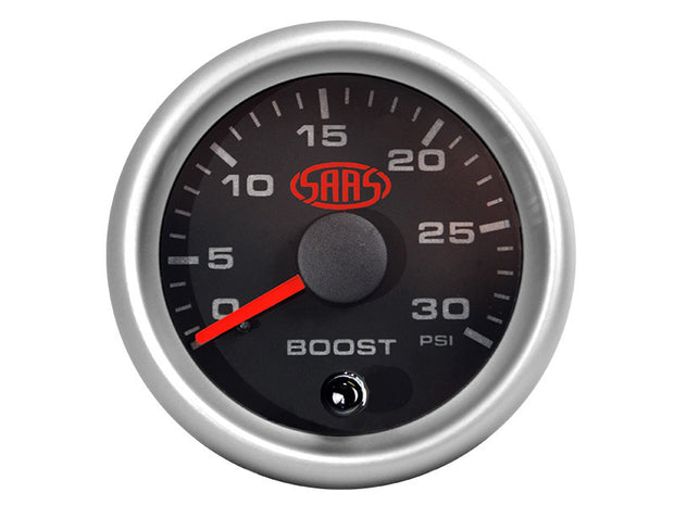 Boost Gauge Diesel 0-30psi 52mm Black Muscle Series 2