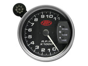 Tachometer 0-10k Shiftlite 5" Black Muscle Series