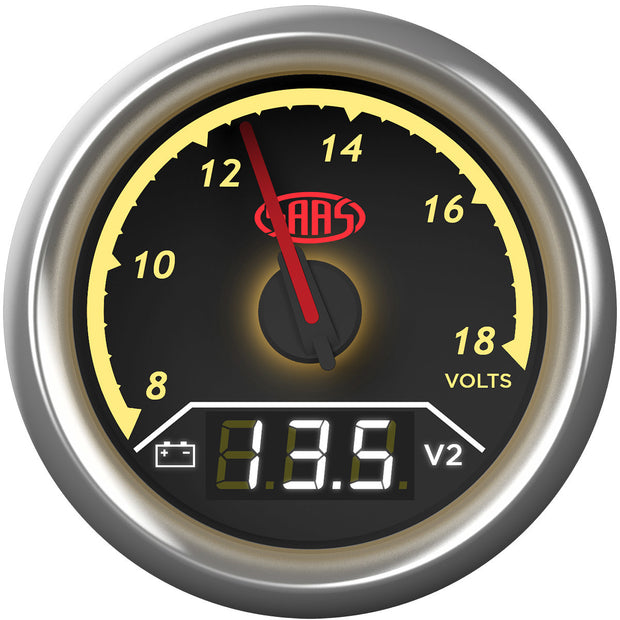 Dual Gauge Volt 8v/Volt 8v-18v Analogue/Digital Trax Series