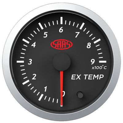 Exhaust Temperature Gauge 0°-900° 52 mm Black Street Series