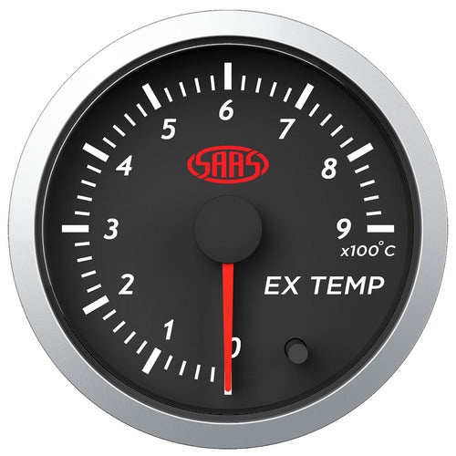 Exhaust Temperature Gauge 0°-900° 52 mm Black Street Series