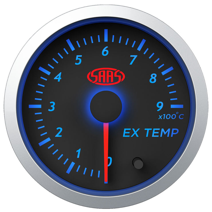 Exhaust Temperature Gauge 0°-900° 52 mm Black Street Series