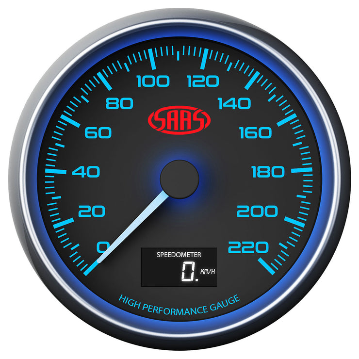 Speedometer 0-220 KPH 3 1/2