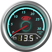 Dual Gauge Boost 0-30psi/volt 8v-18v Analogue/Digital Trax Series