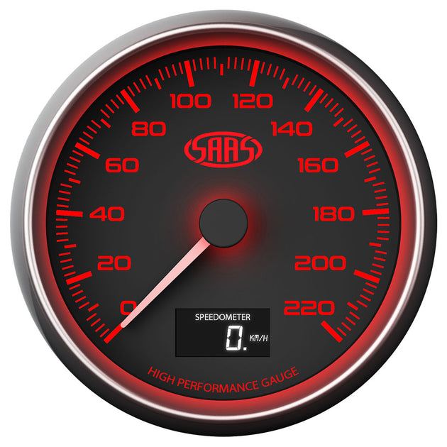 Speedometer 0-220 KPH 3 1/2