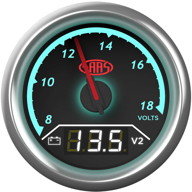 Dual Gauge Volt 8v/Volt 8v-18v Analogue/Digital Trax Series