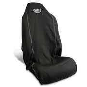 Seat Cover Throw Black SAAS White Logo Large 1Pc
