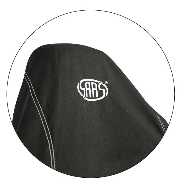 Seat Cover Throw Black SAAS White Logo Large 1Pc